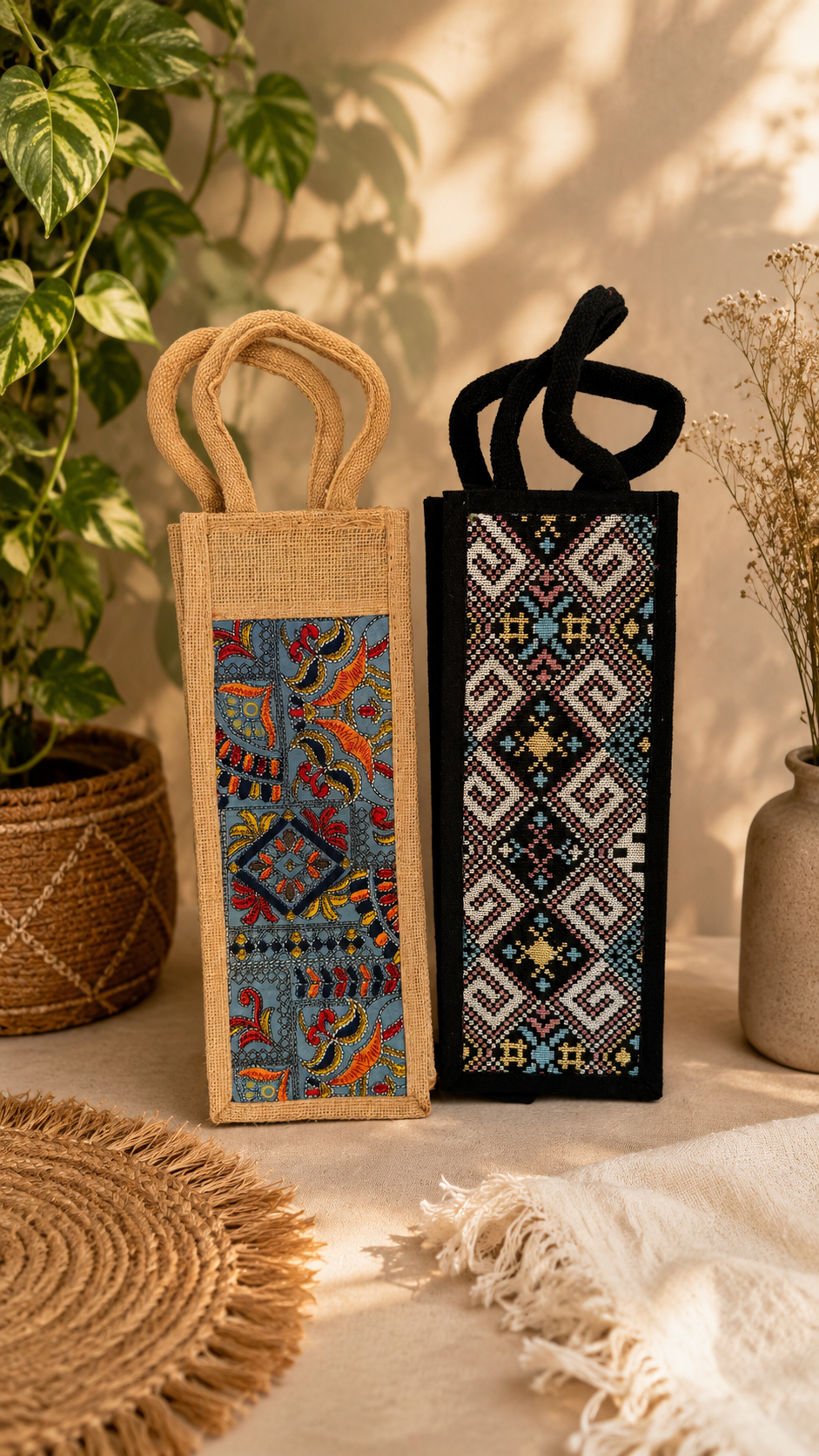 Handcrafted Bottle Gift Bag