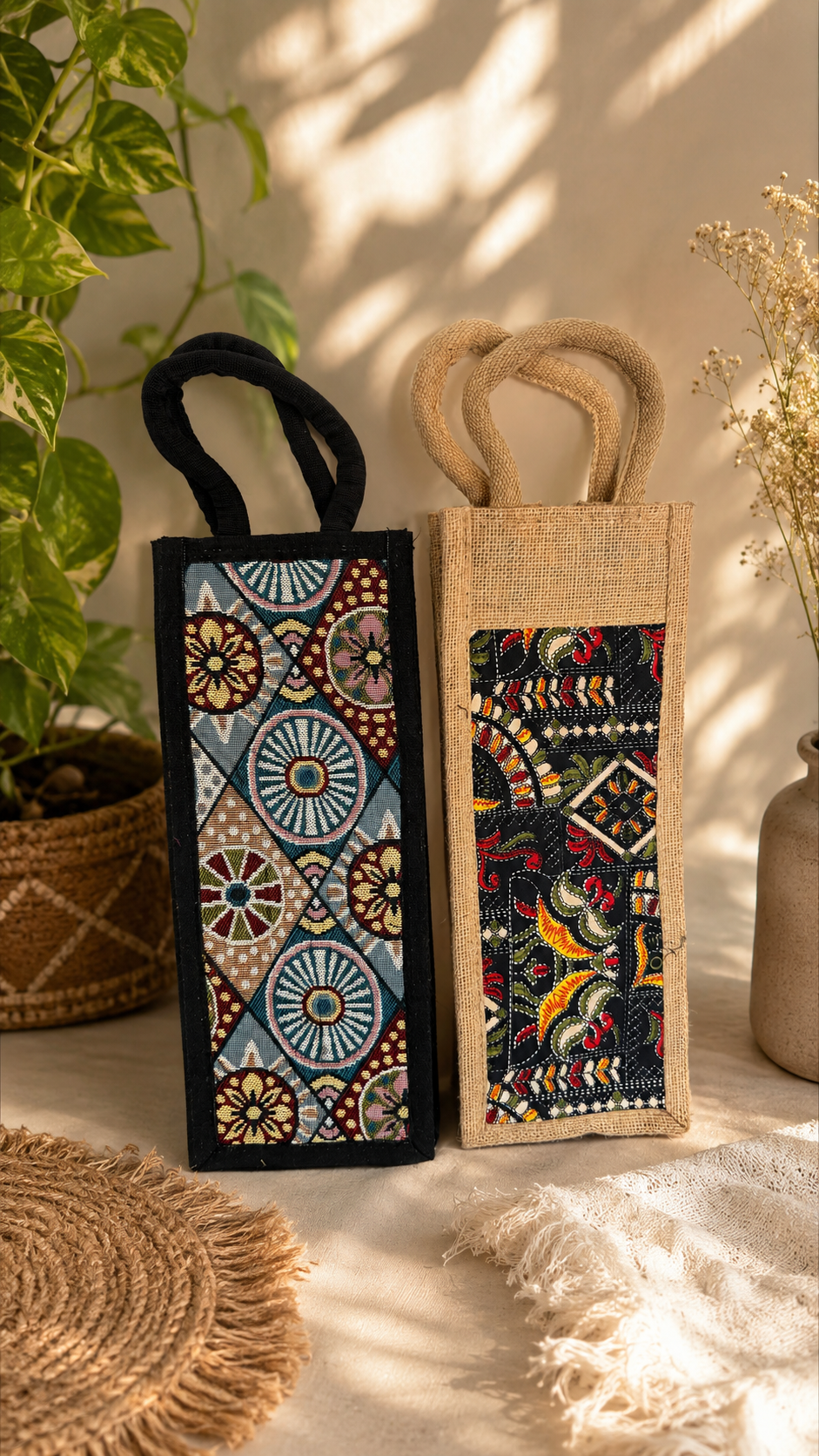 Handcrafted Bottle Gift Bag