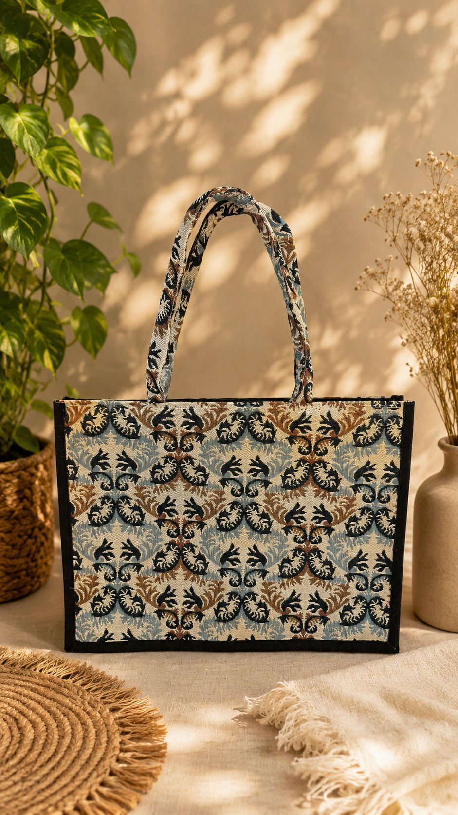 Handcrafted Patterned Tote Bag