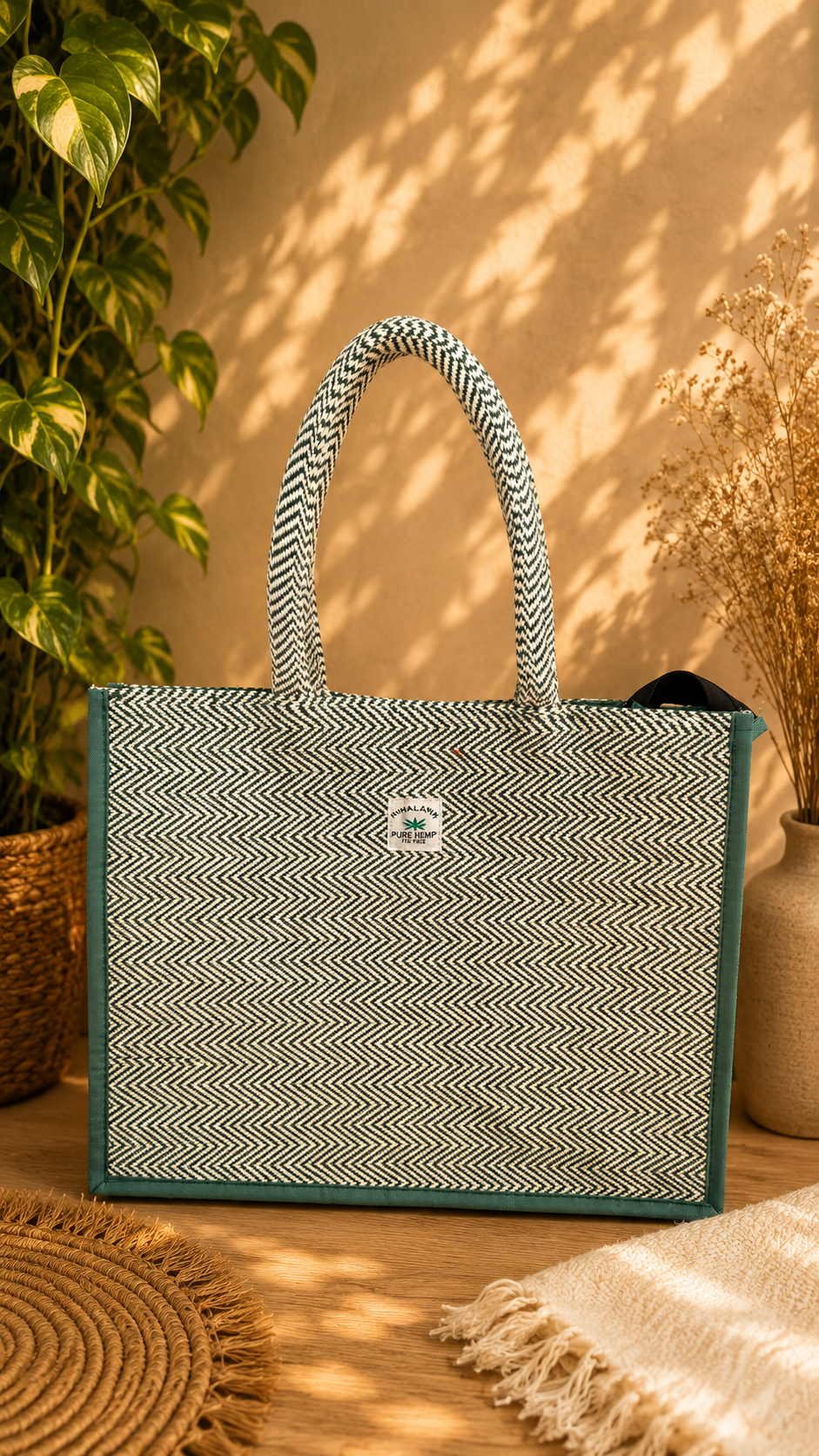 Handcrafted Patterned Tote Bag