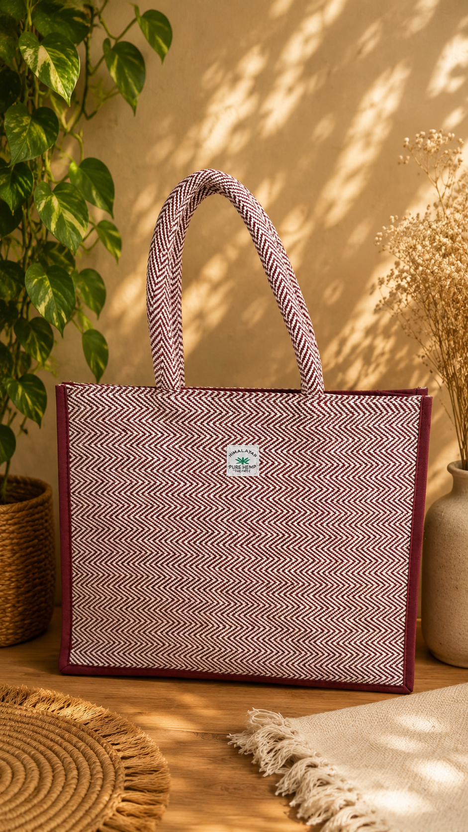 Handcrafted Patterned Tote Bag